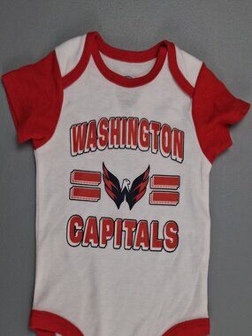 NHL Washington Capitals Infant Short Sleeve Bodysuit — 0-3M